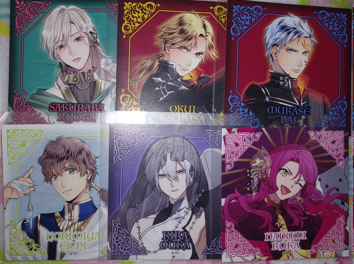 交換】ツキプロ 特典 ステッカー 譲→駆・☆始・恋・☆春・☆新・☆葵