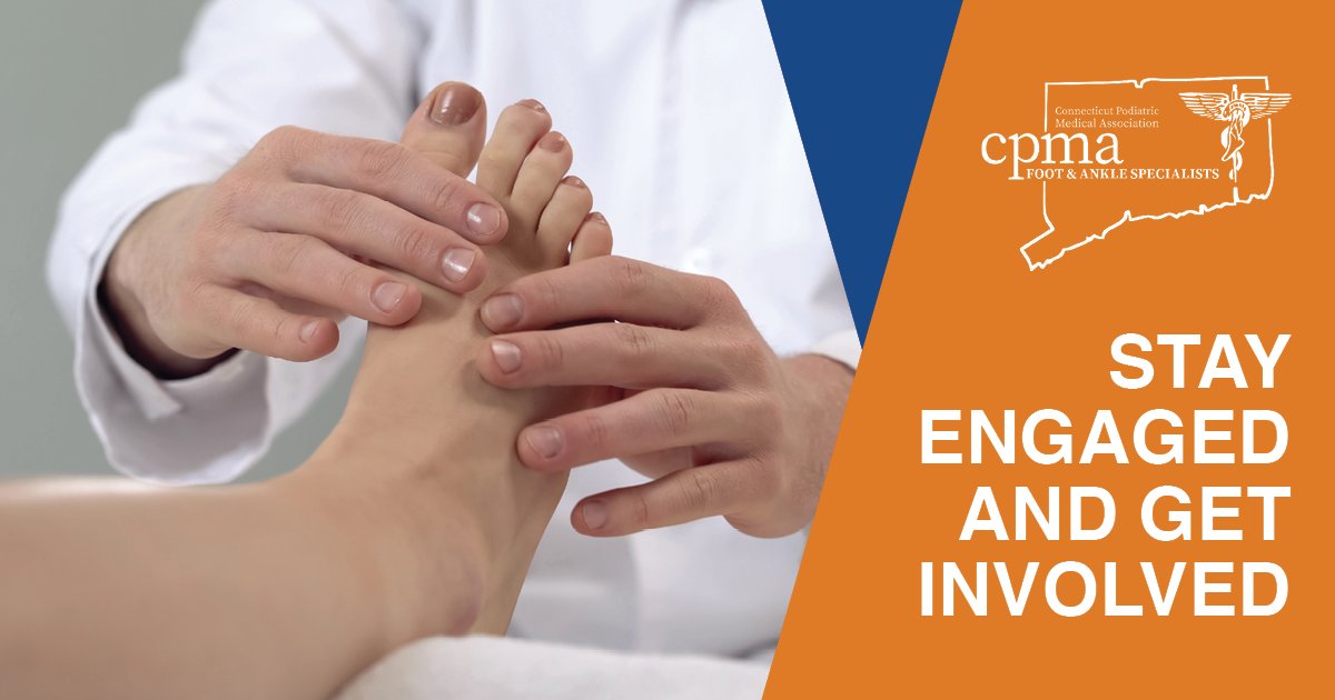 CPMA is the voice of podiatry in CT. Help us grow and strengthen our impact by staying engaged on social media, sharing CPMA posts and resources, and supporting the podiatric community. Explore: cpma.org/media-center