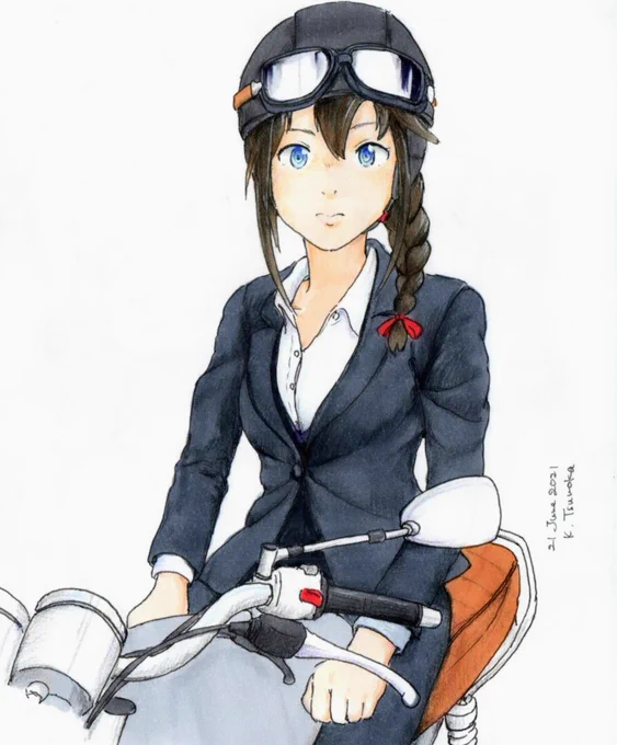 #唐突に5年前の絵を載せる見た人もやる #艦これ #時雨 #風雲