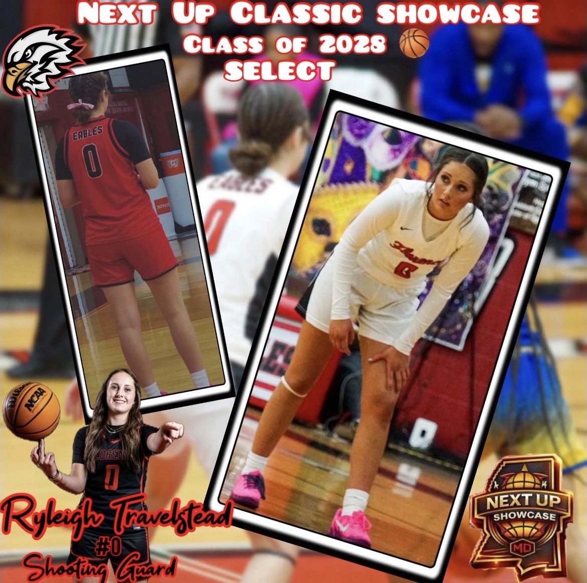 Ryleigh Travelstead (2028, Florence HS) is a rising star in both softball and basketball!! 🥎🏀 Congratulations #9  #goldblooded #uncommitted