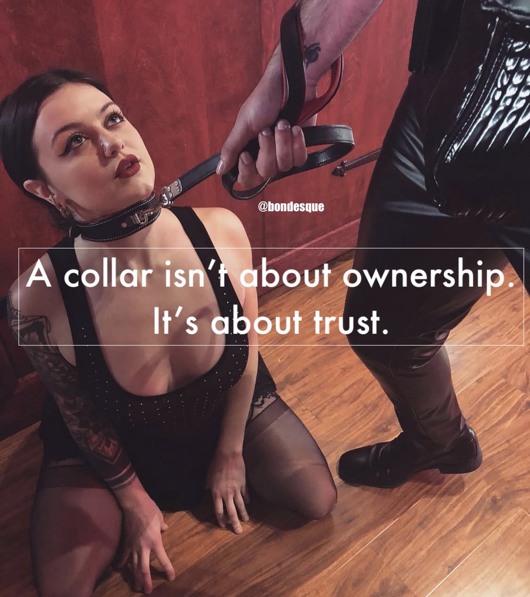 BondesqueMN's tweet photo. A collar isn’t about control.
It’s about trust, communication, and mutual agreement. https://t.co/BqCdKNuUwg