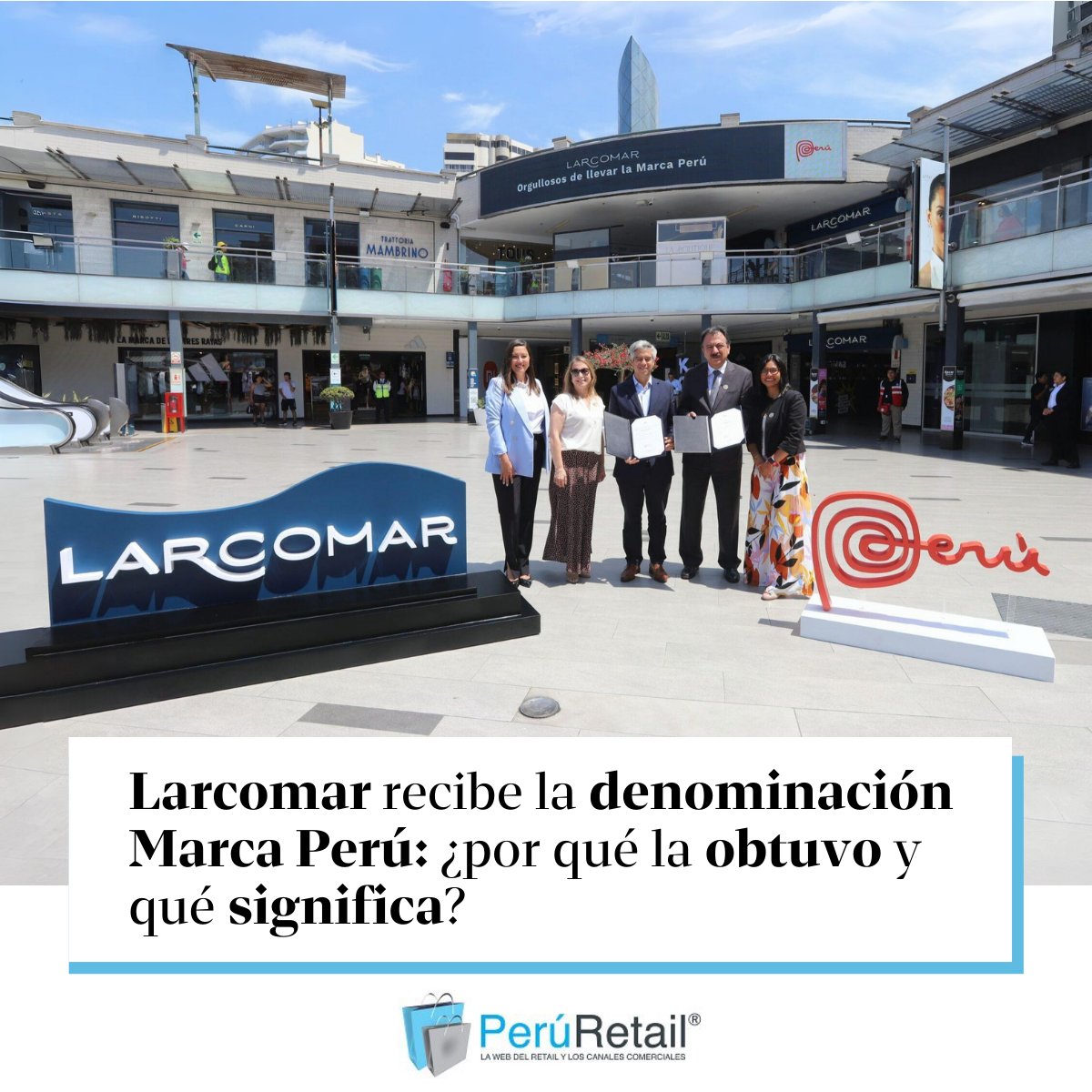 peruretail's tweet photo. 🔴🏬🏆Larcomar, uno de los espacios comerciales y turísticos más emblemáticos del país, ha sido distinguido con la denominación Marca Perú. Los detalles aquí. ►https://t.co/eHEnEXXqup
#Larcomar #marcaperu #centroscomerciales https://t.co/Ojlo8cEj4m