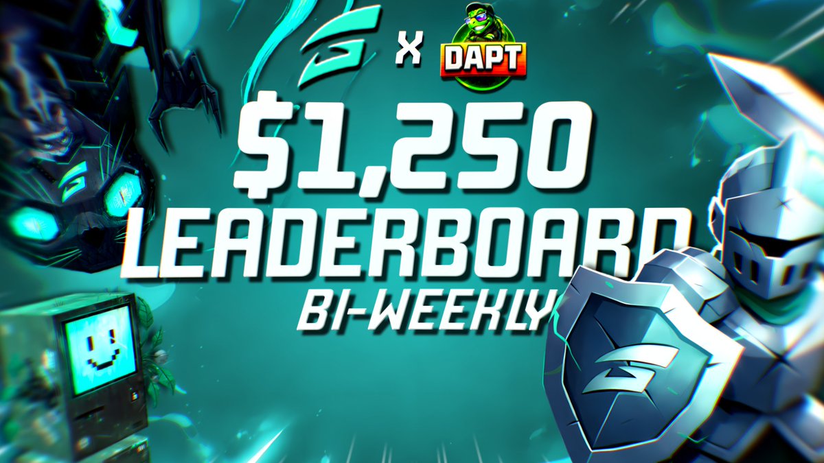 🎉$100 GIVEAWAY🎉

To celebrate our increased $1,250 BI-WEEKLY LEADERBOARD we are giving away $100 this week!

$50 x 2 WINNERS

How To Enter: 
✅Follow <a href="/gamba/">GAMBA</a> &amp; <a href="/dapt_official/">DaptRewards</a> 
👤Tag 2 Friends 
🔁Retweet

Rolling in 5 days
#Gamba #Crypto #Giveaway #Casino