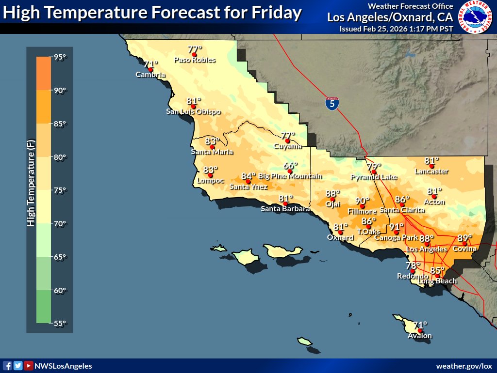 NWS Los Angeles tweet media