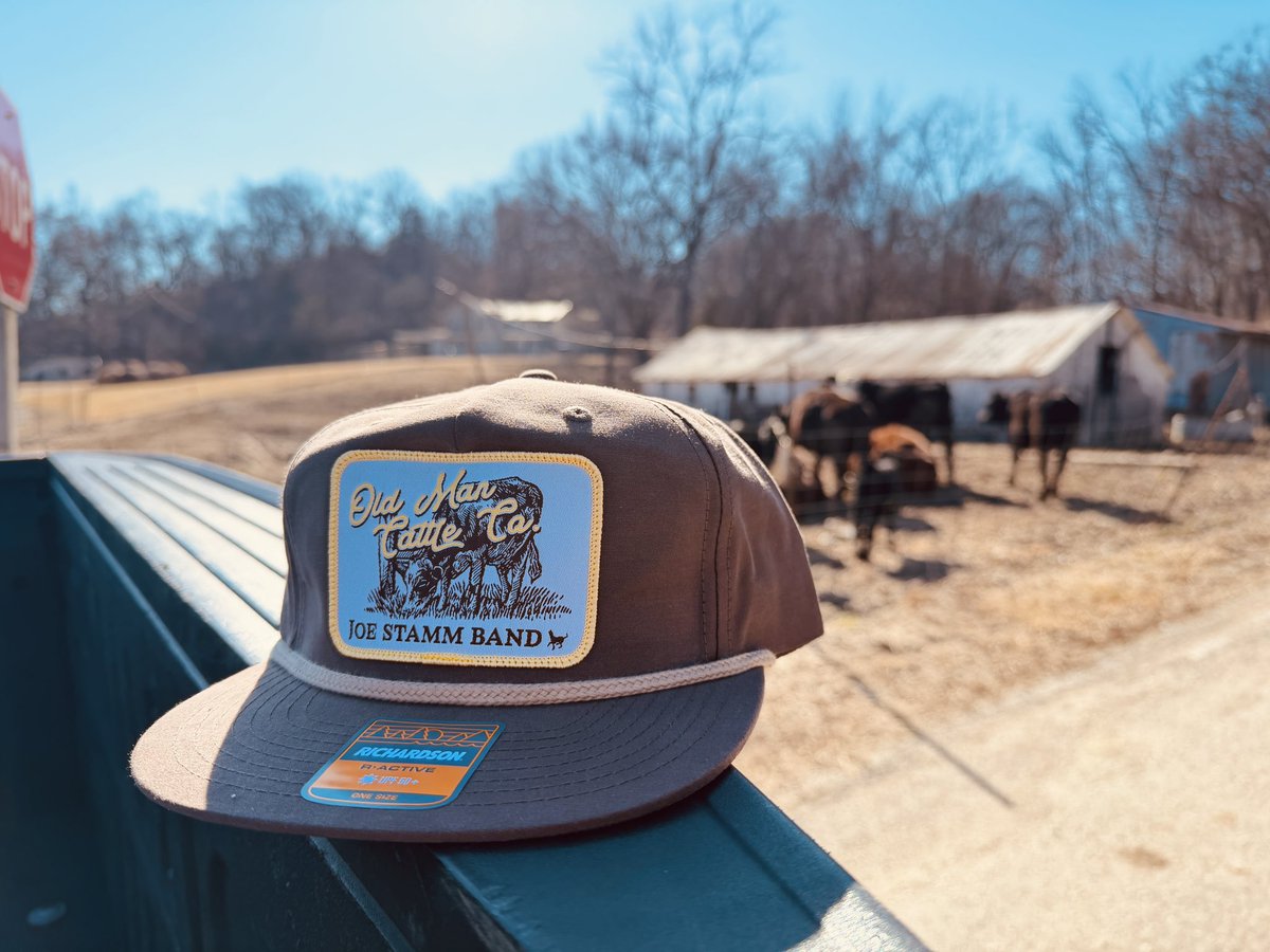 Here at Old Man Cattle Co, we don’t own a single cow. But we do have hats. So maybe if we sell enough hats, someday, we’ll get us a cow or two: joestammband.com/merch 🐂
