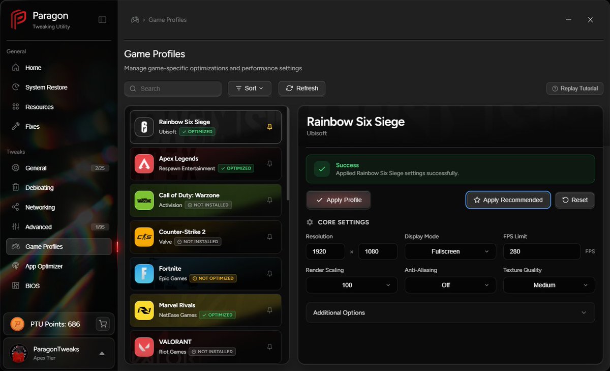 Paragon│Boost Gaming PC Performance tweet media