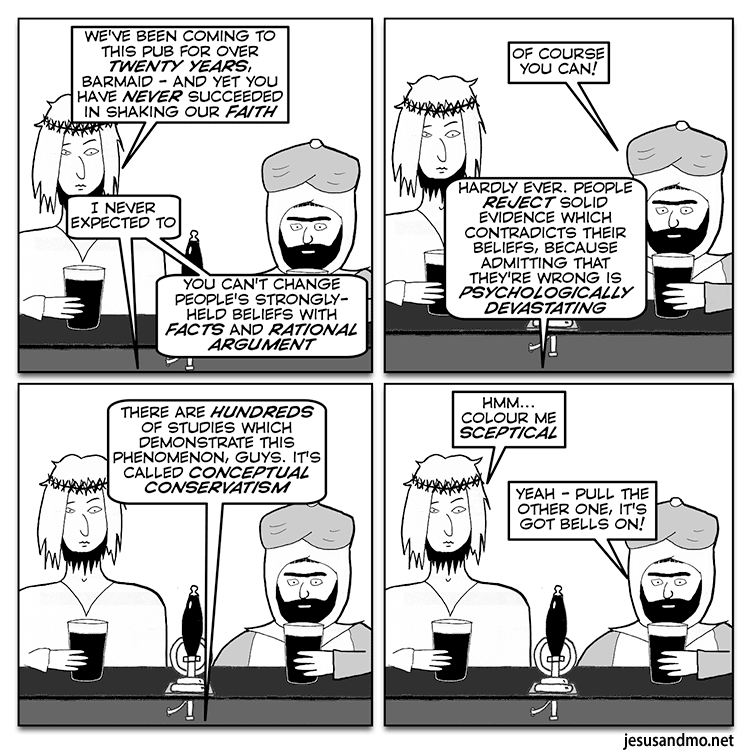 RT - In today's Jesus &amp; Mo the boys aren't buying it: