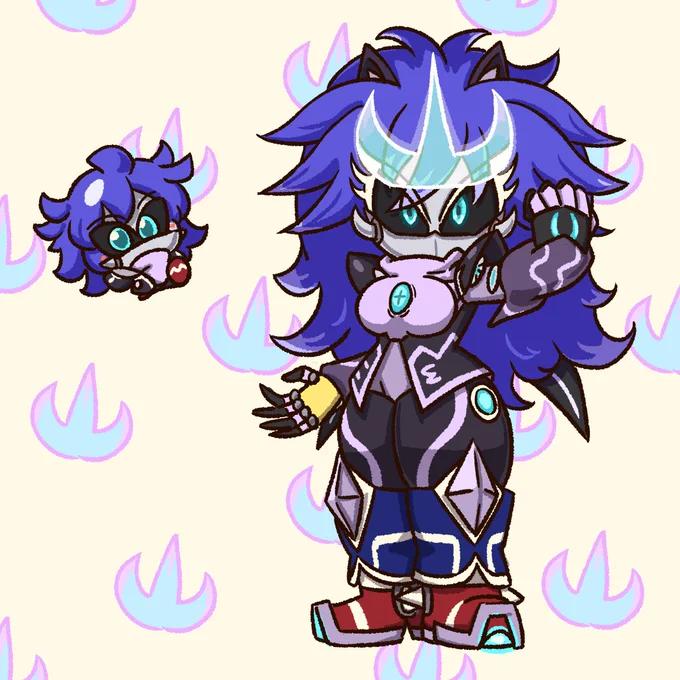 Commission drawing for ! Their OC Metal Dreams! berigoo!