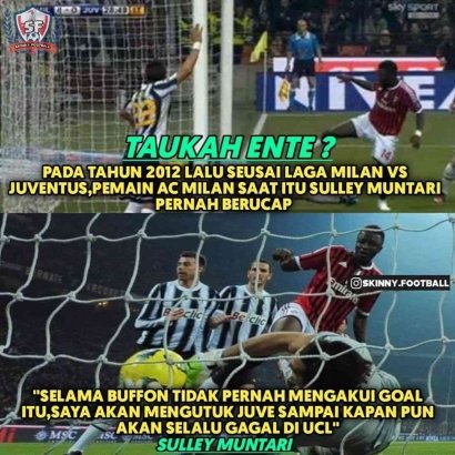 Dovreste riconoscere il gol di Muntari del 2012 per spezzare quella maledizione.
Il fatto che la Juventus non si sia qualificata quest’anno è anche conseguenza di quella “maledizione”.
<a href="/gianluigibuffon/">Gianluigi Buffon</a> 

Better akuin itu goal nya muntari thn 2012 mbah biar ilang kutukannya 😂