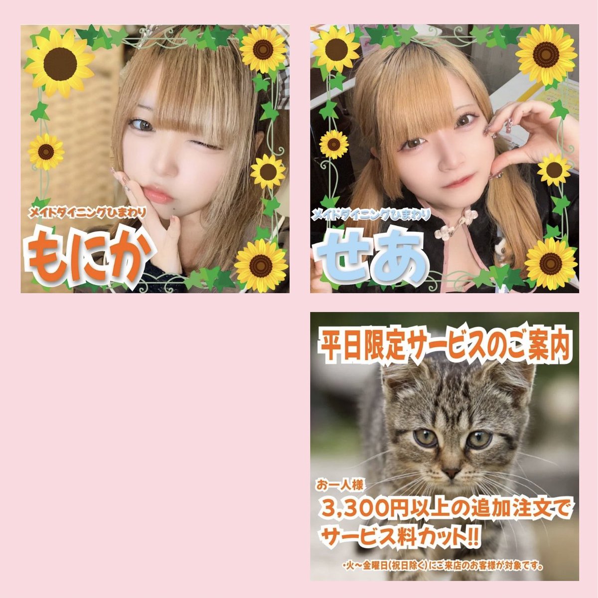 本日もよろしくお願いいたします🫧 【2月26日 (木)出勤メイド】 もにか