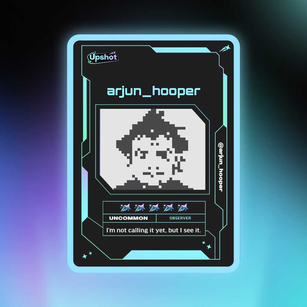 arjun_hooper's tweet photo. Just ripped my Predictor Card!

Ready to claim instant cash prizes, free packs and more.

Welcome to Prediction Play on @upshot_cards

Your turn
https://t.co/5C78MfqhrX https://t.co/5fV2R2Llqo