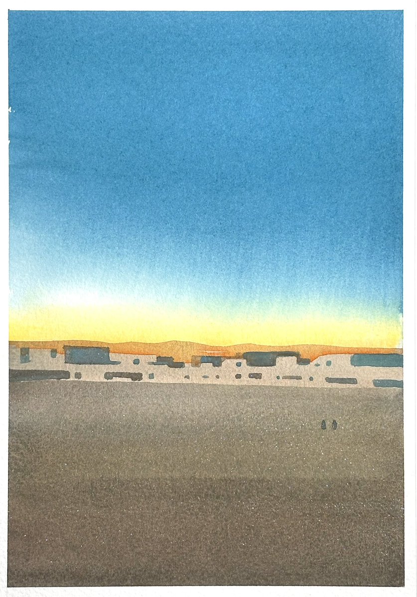 A refreshing day」 #watercolor #水彩画 #透明水彩 #旅の詩 #光を運ぶ者