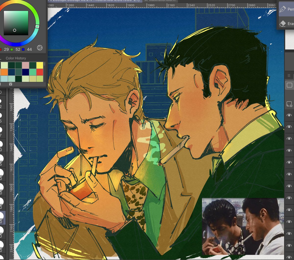 another school doodle #jjk