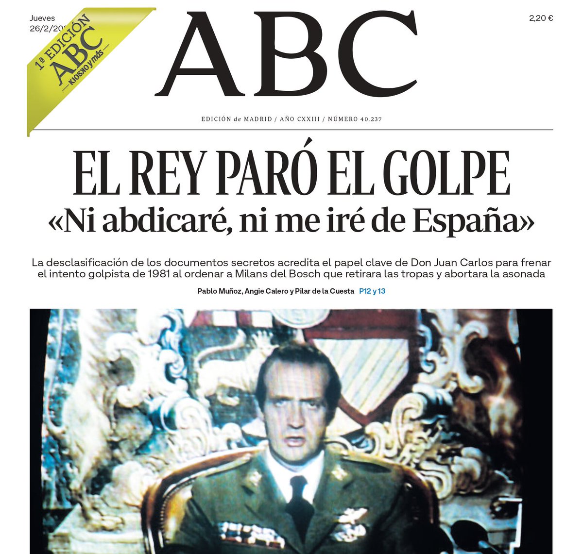 Viva el Rey Juan Carlos.

Que vuelva ya. Nunca tendría que haberse ido.