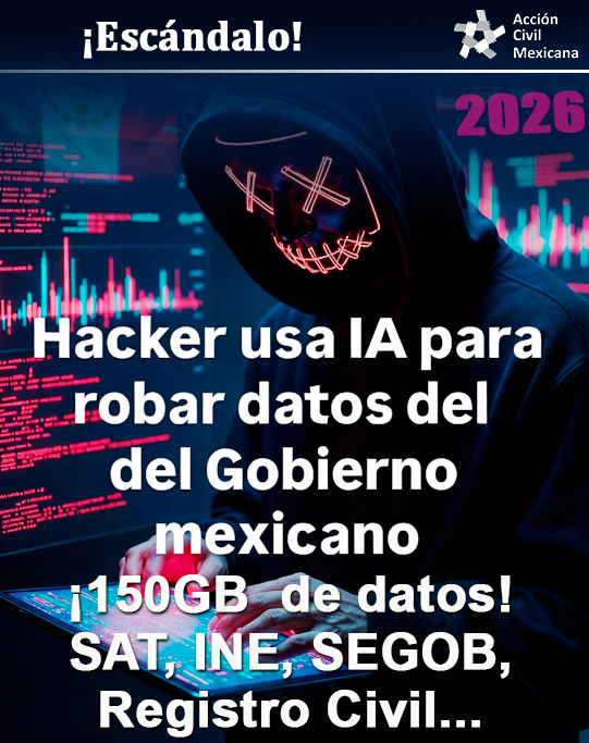 ⚠️#ESCANDALO de Cyber-seguridad‼️
Hacker logra penetrar en servidores del Gobierno de México usando la IA #Anthropic creada por ex empleados de OpenAI.
El hacker escribió prompts en español pidiéndole a hacer "bug bounty" (prueba de penetración autorizada), pero aunque la IA