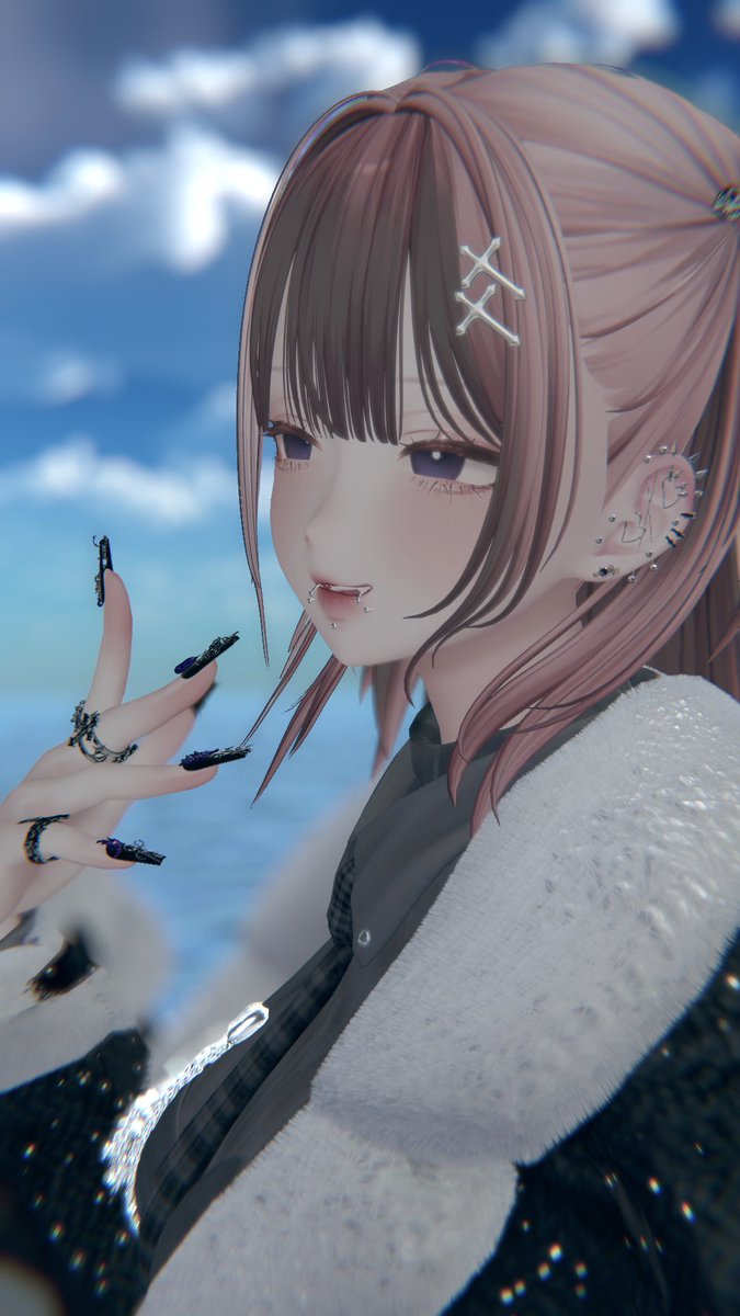 RPキャンペーンで当たった #at_Siotsuki さんの新作ピアス✨ハートがお気に入りすぎる！改変に合わせてピアスを組み合わせるのもあり！🫶