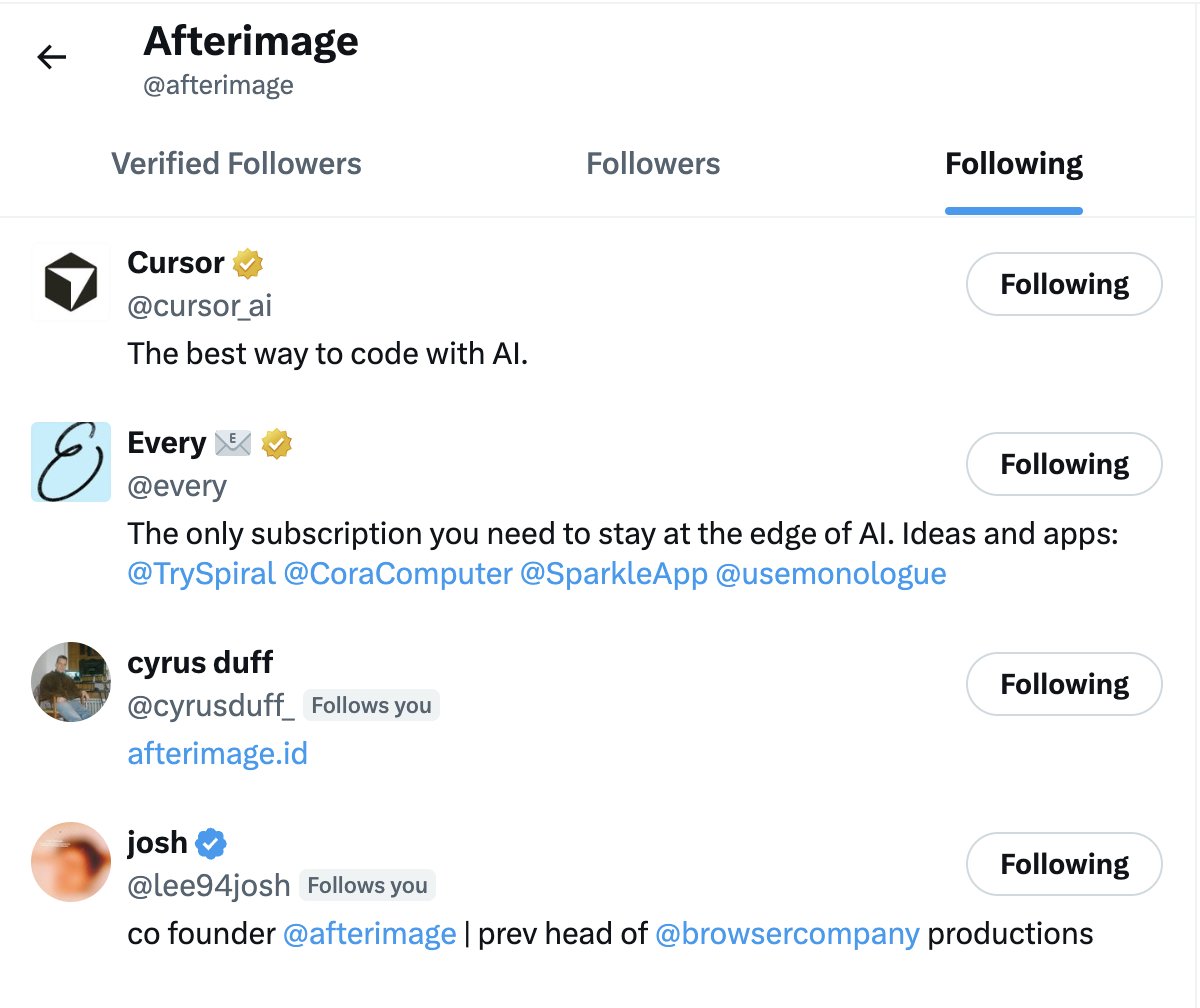 Afterimage tweet media