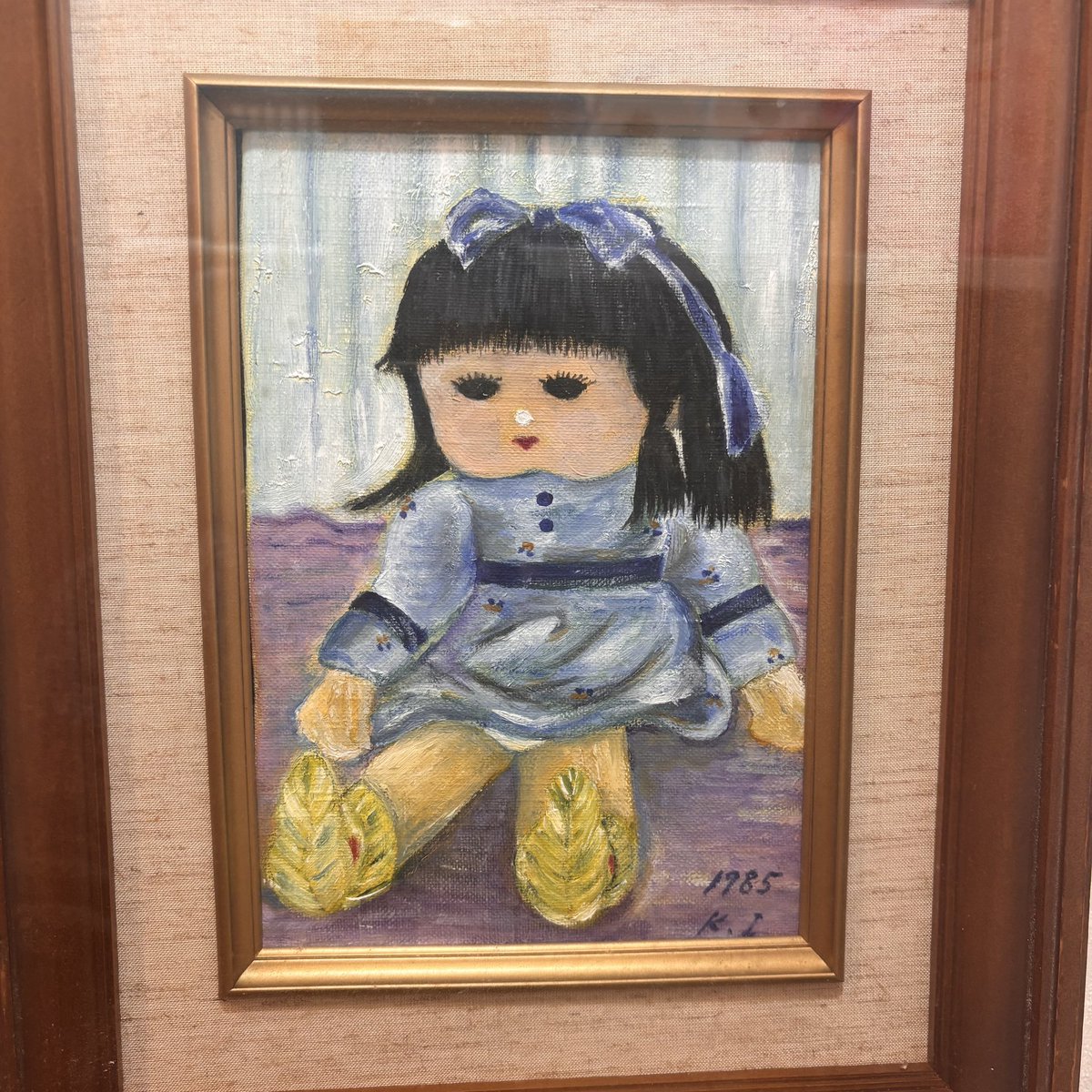 家にある美術品』叔母が描いてくれた絵🖼左は私が大事にしていたお人形