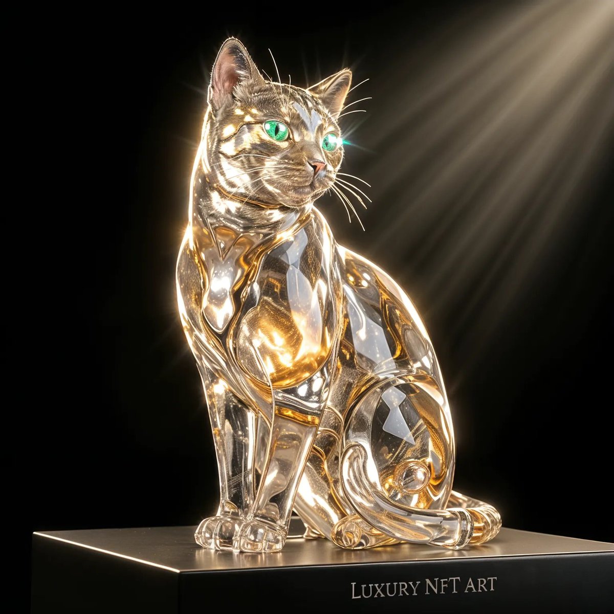 codecoreart's tweet photo. C . O . R . E . โ LIQUID CAT II
High-caliber technical vision. Metallic fluidity, emerald gaze. Pure substance.
C . O . R . E .
Collector's Link: https://t.co/LiHrJHmHA3
#NFT #Web3Art #HighCaliber #C_O_R_E . #ArtCollector https://t.co/8DZaAFQ3Vf