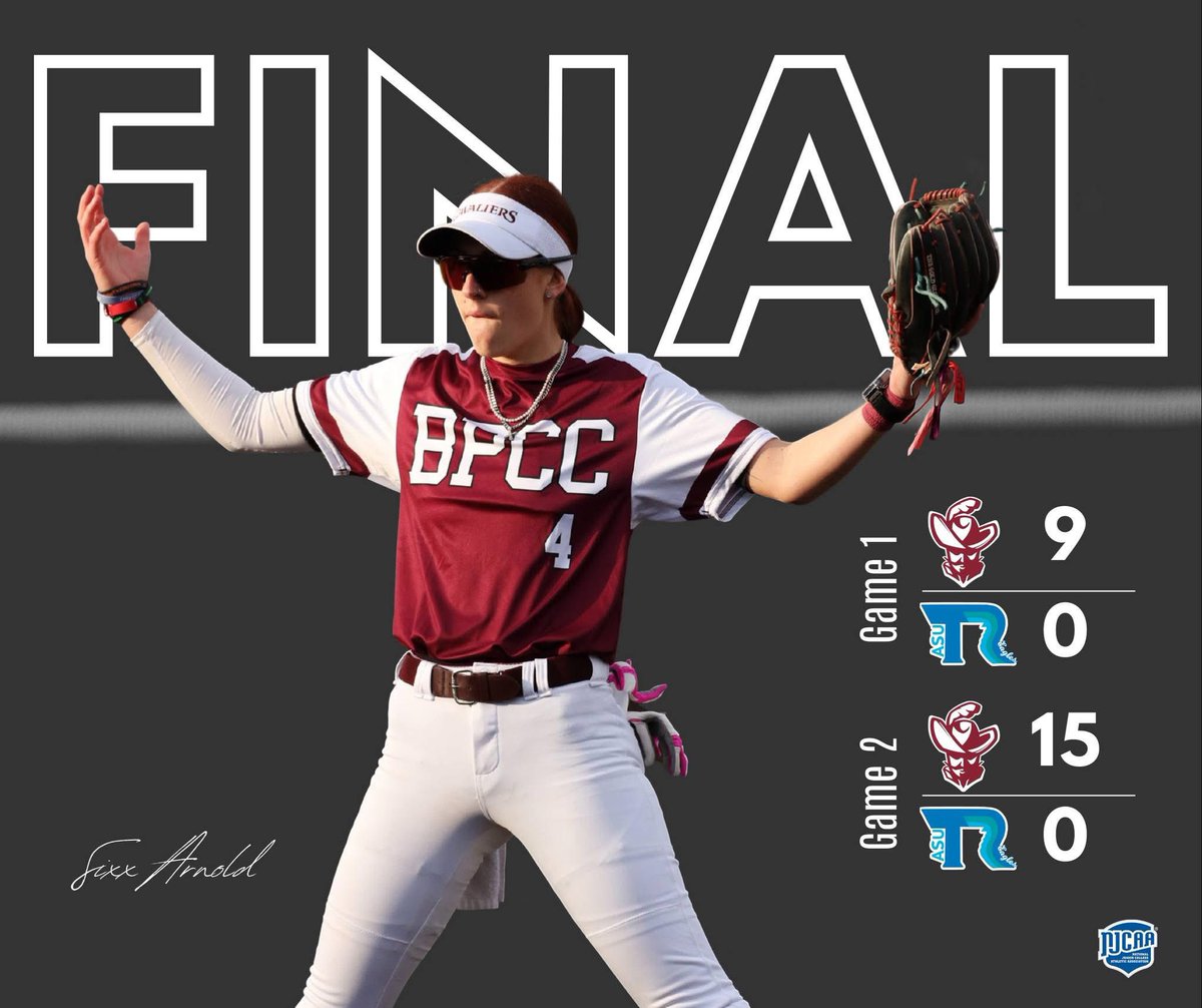 Lady Cavaliers handle business in Malvern, blasting five home runs and outscoring ASU Three Rivers 24-0 on the day. 🥎⚔️ #GoCavs #SwordsUp #BPCCproud #NJCAA #RegionXIV