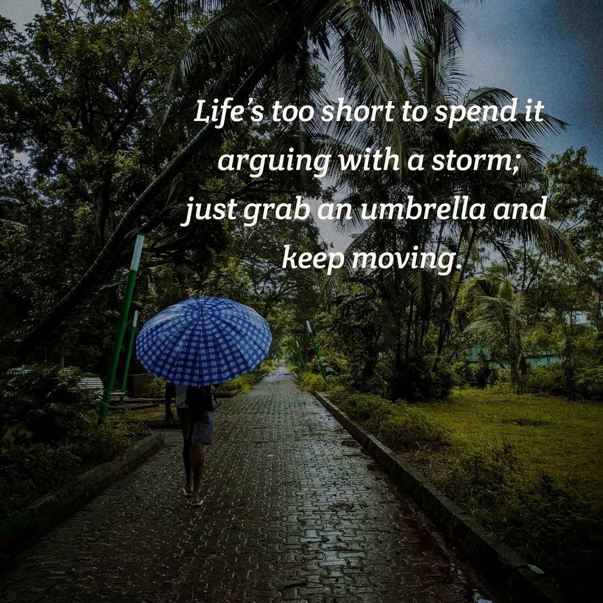 AWillbrandt1047's tweet photo. Some battles aren’t meant to be fought. Dance in the rain instead and keep your peace. 🌟💫 #LifeMovesOn #quotes https://t.co/yps3hIlLKW