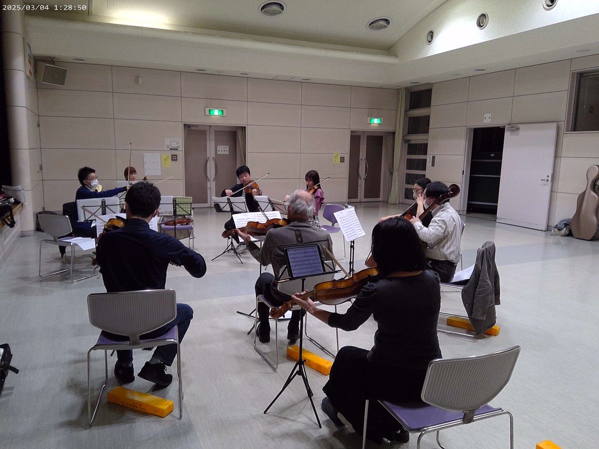 libereture's tweet photo. 20260222
@成瀬駅前コミュニティーセンター

ついに今期始動です！
本日は団員練習！
今決まっている
　⭐️ハイドンの皇帝
　⭐️エルガーの弦楽セレナーデ
を練習しました！

団員募集中です！
練習日程、入団条件などは団のHPをご覧ください！

素敵なリベサウンドを奏でられるよう団員一同頑張ります！ https://t.co/26SwRDLQiI