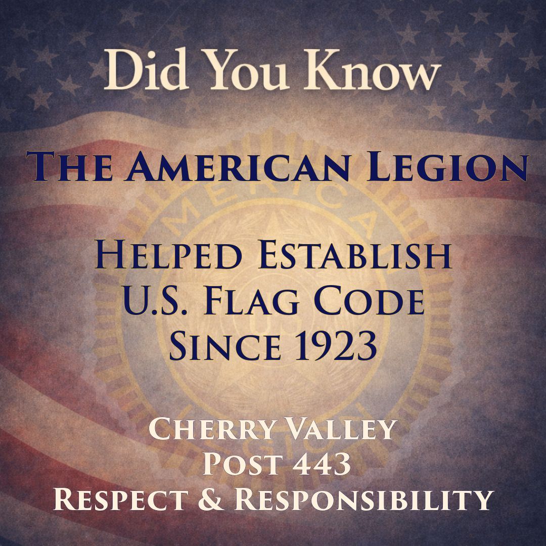 CVLegionpost443's tweet image. 𝗗𝗶𝗱 𝗬𝗼𝘂 𝗞𝗻𝗼𝘄? ❤️ 🤍 💙 
The American Legion led the first national Flag Conference in 1923, helping establish what became the U.S. Flag Code.
Respect for the flag is rooted in history.

#DidYouKnow
#Americanism
#FlagCode
#CVALPost443