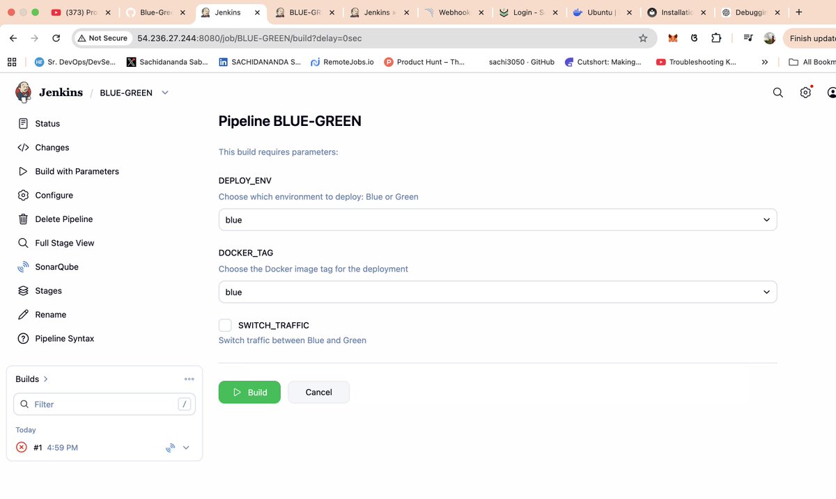 Snsbr2004Sabar's tweet photo. (Zero Downtime ❤️‍🔥. Instant Rollback 🤩. Real DevOps 🤓)
🚀 Parameter-Driven Blue-Green Deployment with Jenkins Pipelines 👨🏻‍💻

✈️ CI/CD + Security + Blue-Green Deployment: A Complete DevOps Project 🎓

      I recently completed a hands-on DevOps project implementing a fully automated Blue-Green Deployment architecture using:
    ☁️ Amazon Web Services (EC2 + EKS)
    ⚙️ Terraform for Infrastructure as Code
    🔁 Jenkins for CI/CD
    🔍 SonarQube for Code Analysis & Quality Gates
    📦 Sonatype Nexus Repository for Artifact Management
    🐳 Docker for Containerization
    ☸️ Kubernetes (EKS Cluster)
    🔐 Trivy for Security Scanning

🏗 Infrastructure Setup 👨🏻💻
Provisioned 4 EC2 instances:
    i) Server – Terraform + EKS cluster creation (devopsshack-cluster)
    ii) Jenkins – CI/CD orchestration
    iii) SonarQube – Static code analysis & Quality Gate enforcement
    iv) Nexus – Artifact repository
Used Termius for secure SSH management across all servers.

🔁 Blue-Green Deployment Strategy 🤓
Core concept:
    🗄 MySQL Database + Service → Constant
    🌍 LoadBalancer URL → Constant
    🚀 Application Environment → Swappable (Blue / Green)

Only the application layer changes. Infrastructure and database remain stable.
I maintained:
    4 Kubernetes YAML files

Traffic switching is handled by dynamically patching the Kubernetes Service selector:
kubectl patch service bankapp-service ...

This ensures:
    ✅ Zero Downtime
    ✅ Instant Rollback
    ✅ Safer Production Releases

🔄 Jenkins Pipeline Highlights 👨🏻💻
    i) Parameterized Builds (DEPLOY_ENV, DOCKER_TAG, SWITCH_TRAFFIC)
    ii) Maven build lifecycle
    iii) Trivy file system & image scanning
    iv) SonarQube Quality Gate enforcement
    v) Artifact publishing to Nexus
    vi) Docker build & push to DockerHub
    vii) Kubernetes deployment via kubeconfig
    viii) Controlled traffic switching

Nothing is hardcoded — everything modular and parameterized.

👀 Visible Outputs 💝
   ✔ DockerHub image versions
   ✔ SonarQube analysis dashboard
   ✔ Nexus artifact repository
   ✔ Jenkins console logs
   ✔ EKS cluster pods and services
   ✔ Application is accessible on both the environments

We must not delete the Blue pod which is running in the Blue Environment, why because we may need to revert back to our old environment for any emergency or unwanted/unknown situations and events.

Fun Part 😅 :-
I forgot that, I created the Cluster using Terraform. And I thought it would be kubectl or eksctl or something else.

Jokes Apart : Don't forget to delete the Cluster 💯✌🏻

🎯 Key Learnings 🤓
    1) Infrastructure as Code prevents manual drift.
    2) Parameterized pipelines enable controlled production releases.
    3) Security scanning must be part of CI, not an afterthought.
    4) Blue-Green deployment significantly reduces deployment risk.
    5) Modular YAML + labels make traffic switching clean and predictable.

This project strengthened my understanding of real-world production deployment strategies and DevSecOps integration.

For more detailed Explanations of this project : https://t.co/4aHLCOH2XP

Special Thanks to @devopsshack  for the Insightful Session on Youtube and Source Code.

Youtube : https://t.co/ZrvKbABDvu

GitHub: https://t.co/AQKtsDqEtV

Would love feedback or discussions on production-grade deployment strategies 👇

Thank you for your Time, See you in the next one 🤝

#DevOps #AWS #Kubernetes #EKS #Terraform #Jenkins #BlueGreenDeployment #DevSecOps