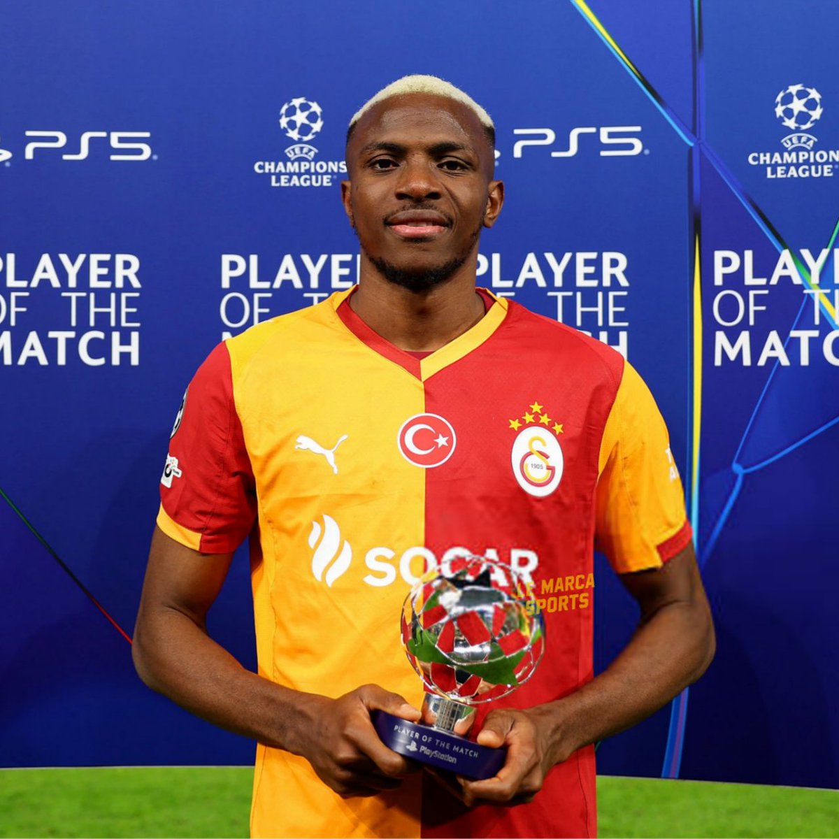 Victor Osimhen, maçın adamı ödülünü aldı.