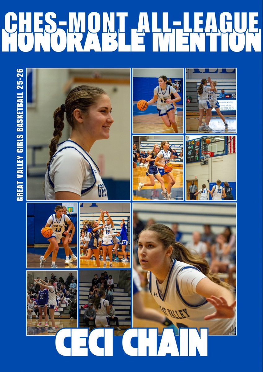 gvgirlshoops's tweet photo. Congrats to freshman @CeciliaChain29 who received @chesmont AlI League Honorable Mention this season! 🎉 https://t.co/2pJT3WyFv1