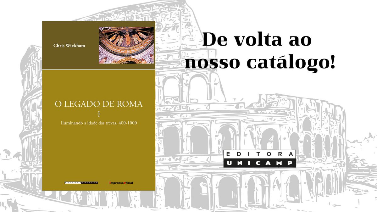 De volta ao nosso catálogo: “O legado de Roma”! Trabalhando uma cronologia extensa e uma geografia ainda mais ampla, o livro propõe uma revisão de questões centrais do paradigma romano. Veja mais em nosso site: encurtador.com.br/mylR