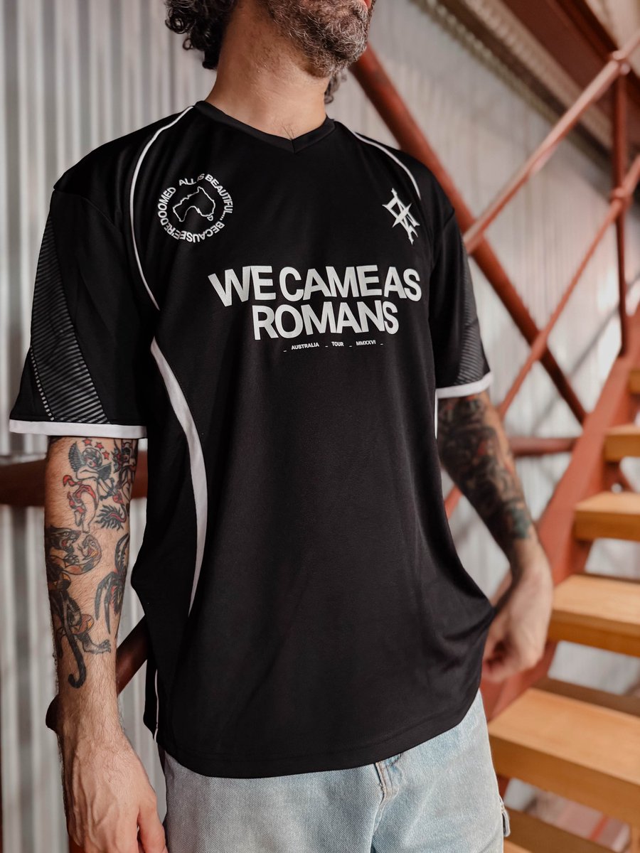 wecameasromans's tweet photo. australia - limited merch drop this friday at 12pm (aedt). click the link now to get in line for early access. https://t.co/4DG34tH3TC https://t.co/nrrNP13IpW