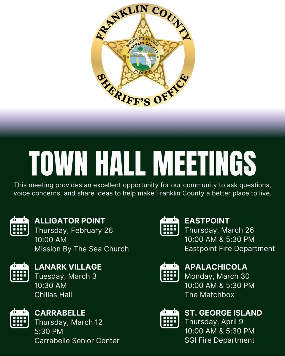 fcsofl's tweet photo. Alligator Point Town Hall Meeting - TOMORROW https://t.co/rGPe7LKaRt https://t.co/ydzqDfOTGx