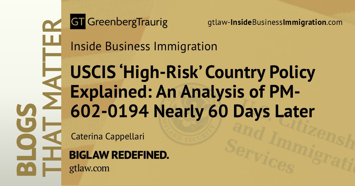 GT_Law's tweet image. 📜USCIS recently issued a policy restricting and delaying #immigration from certain countries for U.S. security.

📚Read this Inside Business Immigration blog post by Caterina Cappellari to learn about the ramifications of these reforms: bit.ly/4qUNWzo. 

#GTBlogs #USCIS