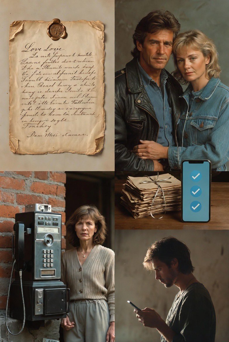 Imagine a disagreement in the 80s or 90s.  

No love bombing.  
No “last seen 2:14pm.”  
No typing…deleting…typing again.  

You argued. Then you waited.  

📝💔 
You might scribble a frustrated letter.  

By the time it arrived weeks later, your anger had cooled.  

By the