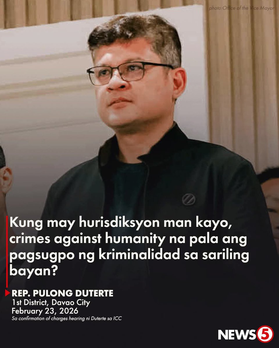 nabunturanguy's tweet photo. Tingnan niyo ang dalawang anak ni Digong. Mga hindi nag-iisip bago magsalita.  
(1) PULONG - “…crimes against humanity na pala ang pagsugpo ng kriminalidad sa bayan?” He’s definitely referring to EJKs during his father’s fake drug war, 
(2) SARA - “…buti sana kung magaling lahat ng (cabinet) secretaries..” Eh hindi ba at siya ay dating cabinet secretary?
NAGPAPATUNAY LAMANG NA MGA BOBO ANG MGA DUTERTENG ITO. Ang tanging puhunan lang nila ay ang PANANAKOT, PAGBABANTA at PAG-GANTI sa mga ayaw sa kanila. Mga katangiang nag-rub on sa mga DDS!