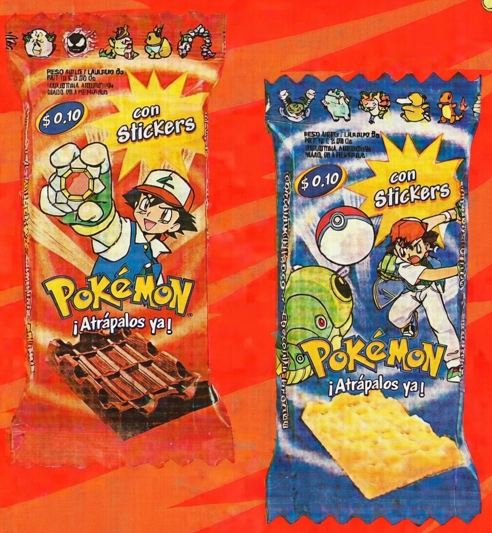 90Nostalgico's tweet photo. Chocolatines de Pokémon con Stickers! https://t.co/PduMuq4zHl