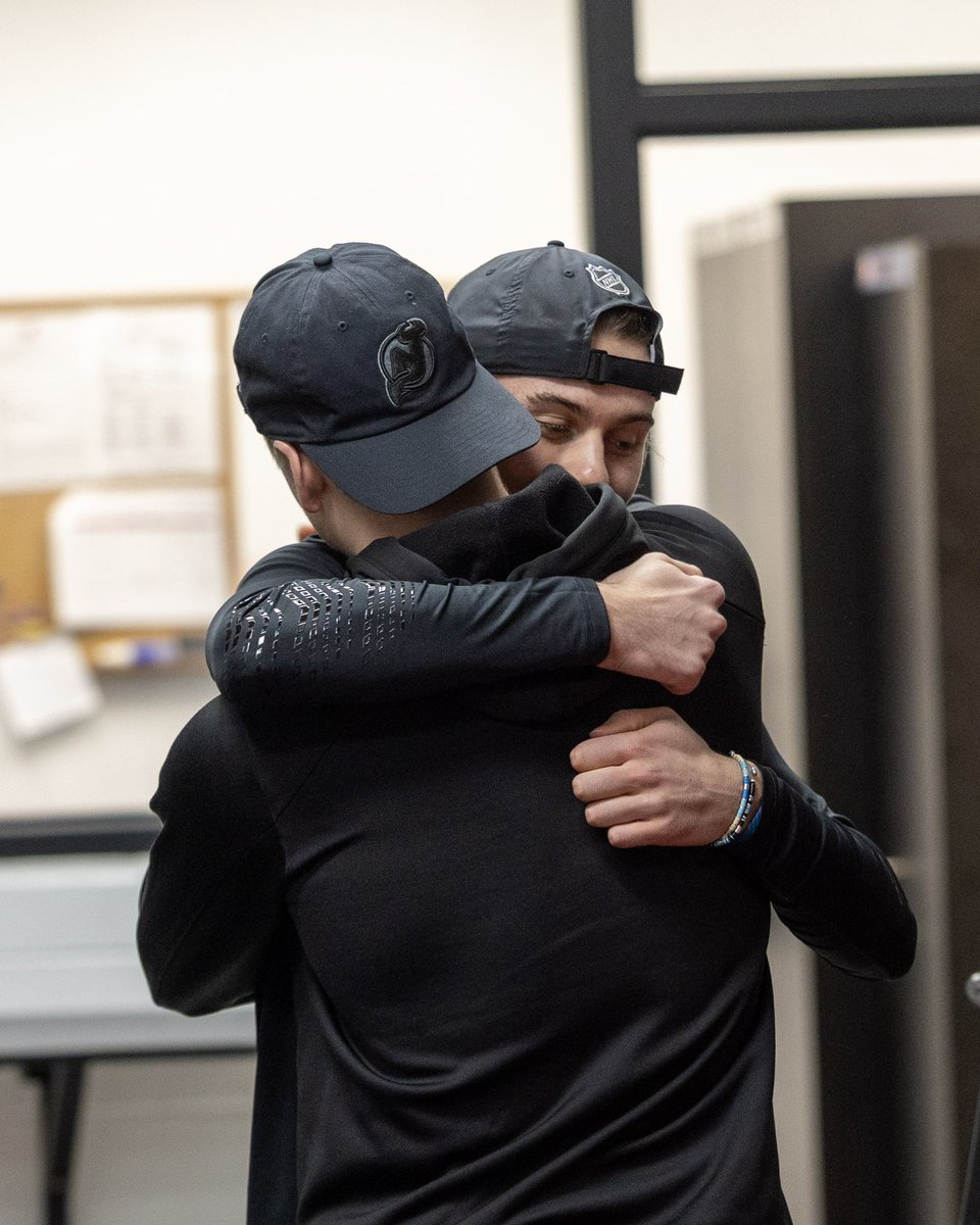 NJDevils's tweet photo. PB&amp;J reunited. https://t.co/i8vlWj0IME