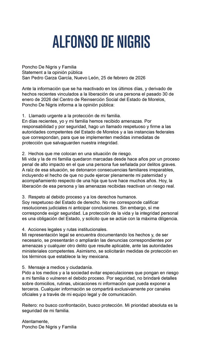 Poncho De Nigris tweet media