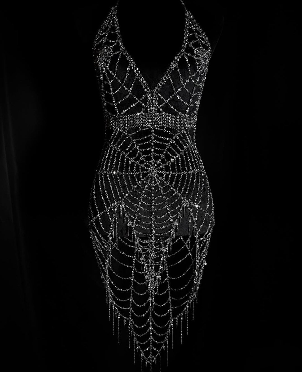 Glass spider web dress by themoonsalibicollection on IG