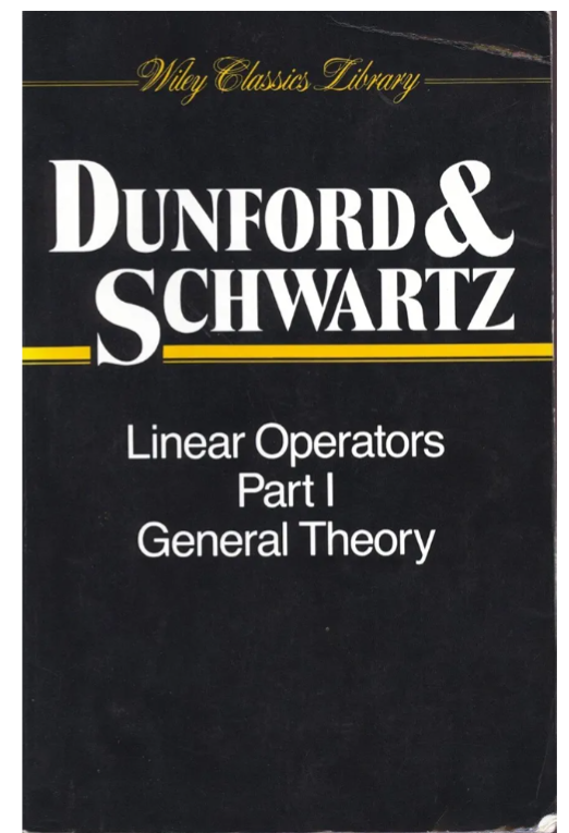 <a href="/lpachter/">Lior Pachter</a> How does the old joke go learn operator theory by doing  all the exercises in Dunford-Schwartz...