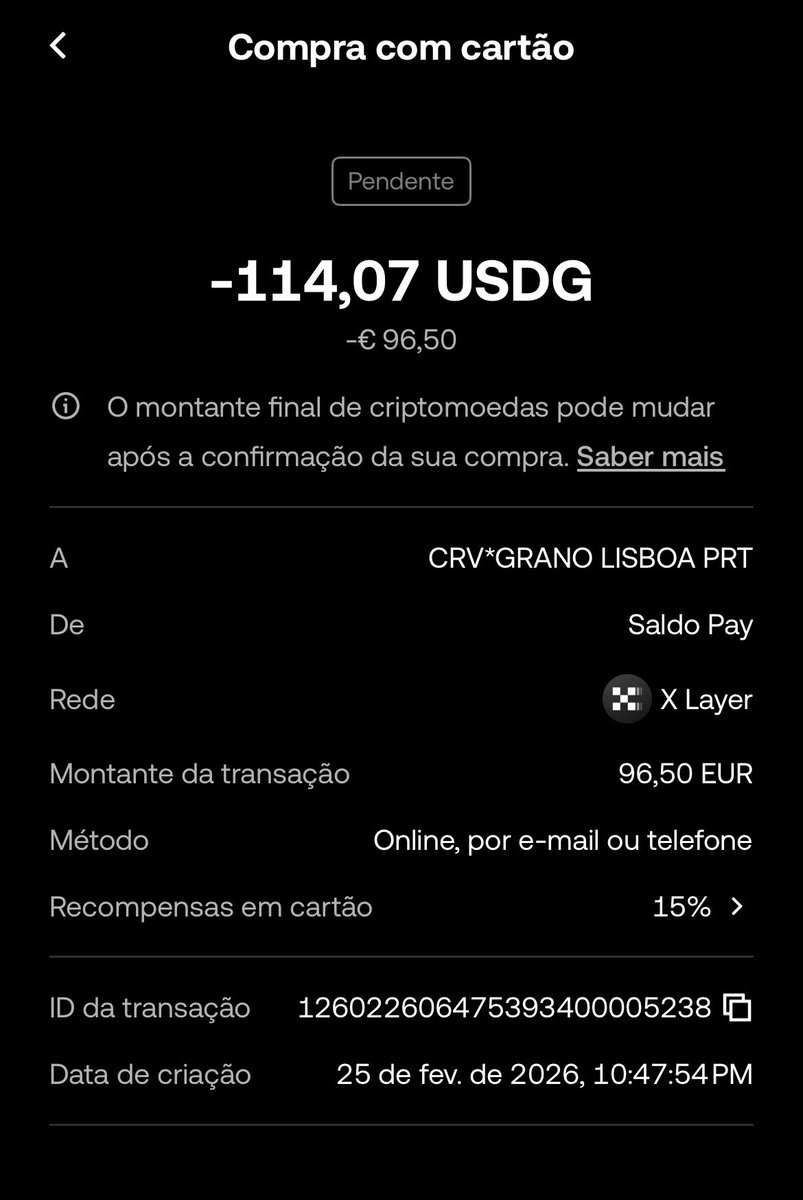 I paid for my Valentine’s Day dinner with my OKX card and got 15% off! ✨

#PaidWithCrypto