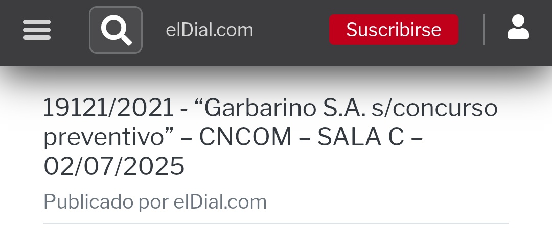 <a href="/Andy_TToledo/">Andy Crush</a> Garbarino entró en cesación de pagos y se concursó en 2021, troIo reventado.