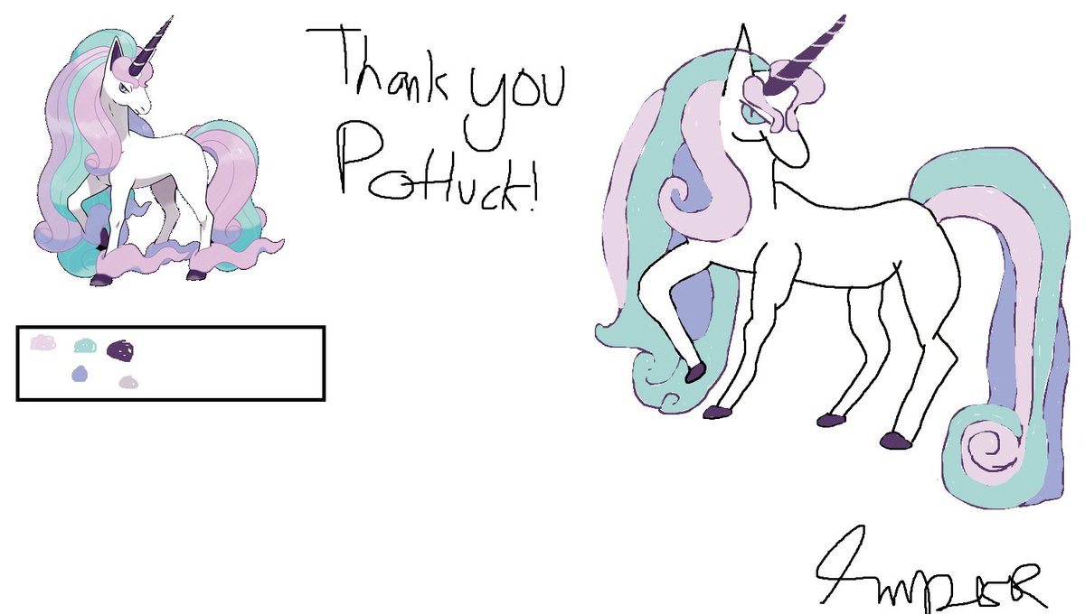 inderUNITE's tweet photo. as requested by poltuck from the twitch chat: "draw galarian rapidash because we run circles around cancer" https://t.co/ep0Z49FVtf