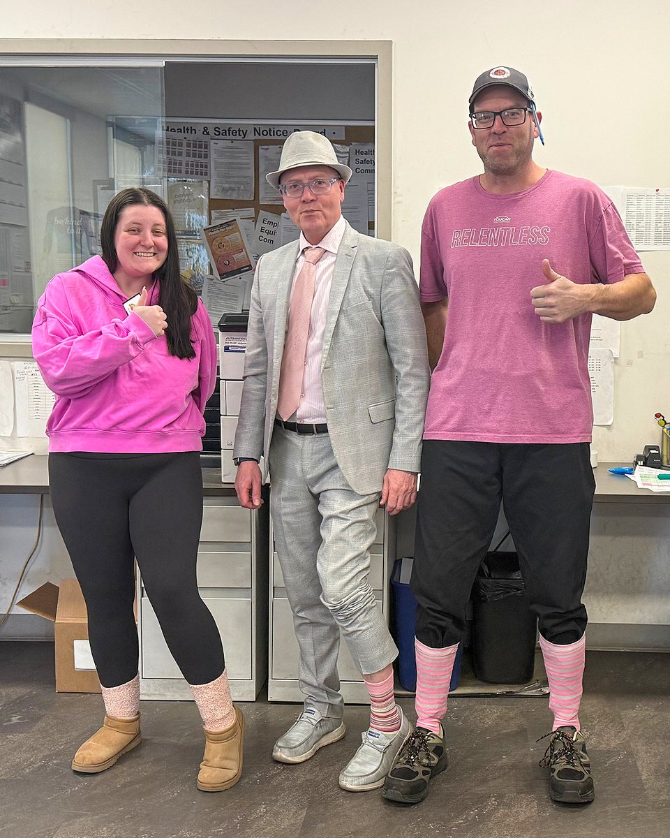 MustangFreight's tweet photo. Today, we’re wearing pink as a reminder that how we treat each other matters.💗 #PinkShirtDay https://t.co/Y5mrnFfn2p