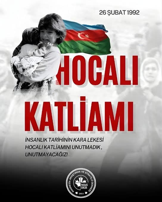 MASDER4545's tweet photo. 28 yıl önce bugün Hocalı kasabasında; 83 çocuk, 106 kadın ve 70'den fazla yaşlı dahil olmak üzere "613 Azerbaycanlı Türk" katledildi. 

Hocalı katliamında hayatını kaybeden soydaşlarımızı rahmetle anıyoruz. 

Hocalı'yı unutmadık, unutmayacağız...

#Hocalı #HocalıSoykırımı #Manisa https://t.co/B09unaTpYp