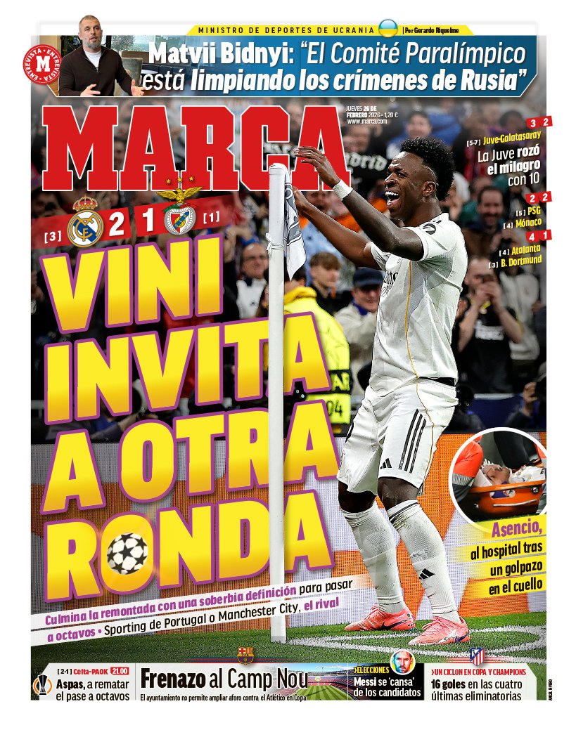 #LaPortada 🗞️ Vini invita a otra ronda