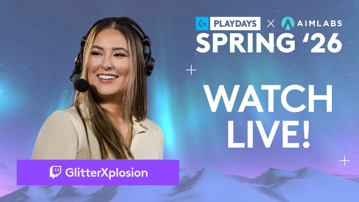 GlitterXplosion's tweet photo. Time to jump into the new PLAYDAYS x @aimlab season!! Come stop by the stream to the learn about the new #ProX2Superstrike while I test it out for the first time! 🤩 You can even learn how to win one for yourself 👀 #LogitechGPartner #LogitechGProX2Superstrike  

https://t.co/i4hv0awMfT
