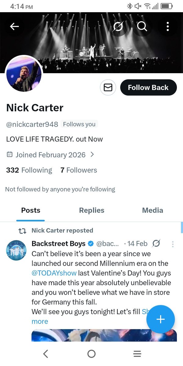 Jonsfriend4ever's tweet photo. Yo @nickcarter948, A. I'm not a fan of a dumb, clueless WANNABE, B. You're NOT @nickcarter, C. Blocking me from messaging you doesn't change the fact that you're a DUMB, CLUELESS FAKE from NIGERIA! #notnick, #SCAMMERALERT, #fake, #fraud, #staymediasafein2026 https://t.co/Ko2tEEvtgi