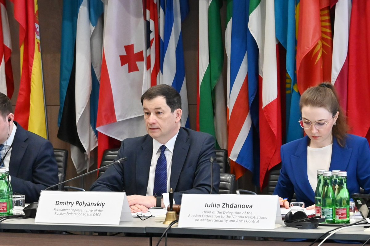RF_OSCE's tweet image. 🎙 Permanent Representative of Russia to the #OSCE D.#Polyanskiy at the round table discussion "Finding a solution to the Ukrainian crisis: challenges and opportunities" (24 February 2026):

🗓 Today, 24 February, marks the fourth anniversary of the start of the Russian